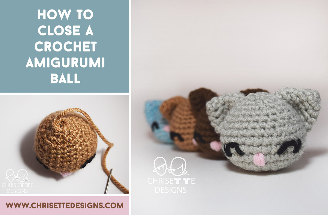 how to close a crochet amigurumi ball