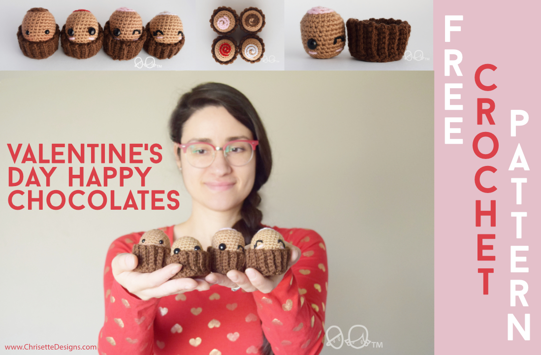 valentine's day chocolate crochet pattern